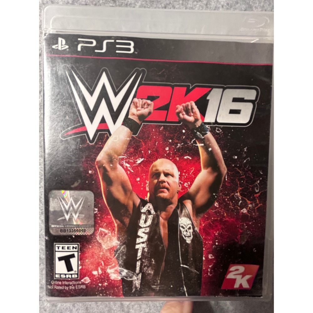 WWE 2K16 Sony PlayStation 3 PS3 Wrestling Game Stone Cold Steve Austin-TESTED